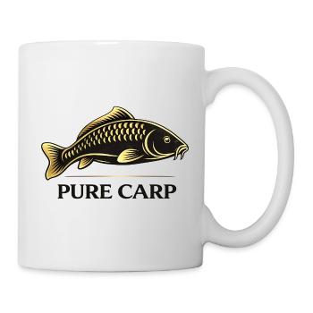 Pure Carp Minimal – Clean Fishing Design - Mug - white - Right