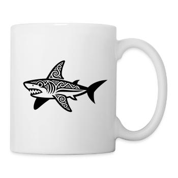 Requin maori - Mug blanc - blanc - Droite