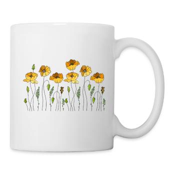 Fleur - Mug blanc - blanc - Droite