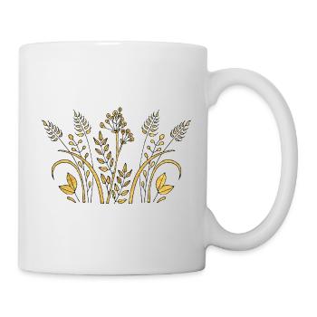 Blumen - Tasse - Weiß - Rechts