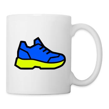 Baskets de course modernes - Mug blanc - blanc - Droite