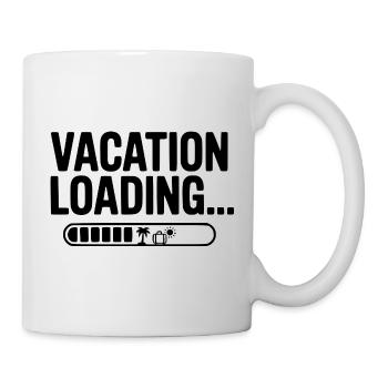 Chargement de vacances... - Mug blanc - blanc - Droite