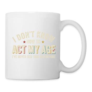 Humor Birthday Youth Eternal Retro - Mug - white - Right