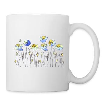 Fleur - Mug blanc - blanc - Droite