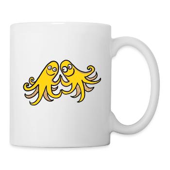 tanzende Kraken - Tasse - Weiß - Rechts