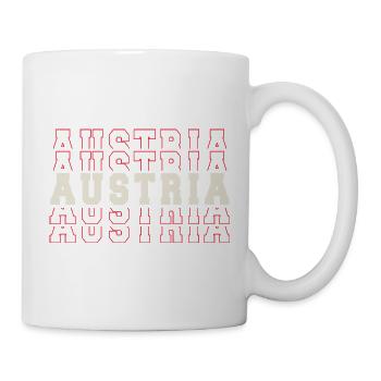 Autriche Autriche Football Sport Drapeau Fan Pride - Mug blanc - blanc - Droite