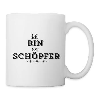 SCHÖPFERKRAFT – Deine Statement Mode - Tasse - Weiß - Rechts