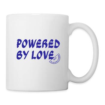 Propulsés par l’amour, pas par des algorithmes - Mug blanc - blanc - Droite
