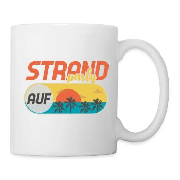 Strandparty Crew Sommer urlaub jga geschenk  - Tasse - Weiß - Rechts