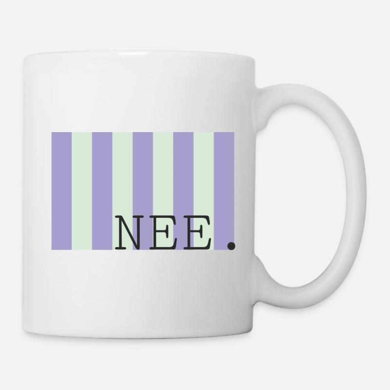 Ancienne police Pastel Stripe - Mug blanc - blanc