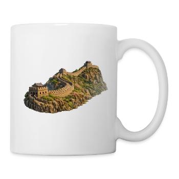 Great Wall of China on Rocky Hiking Trail - Mug - white - Right