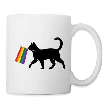 Pride Month LGBT -  Ally Cat - Mug - white - Right