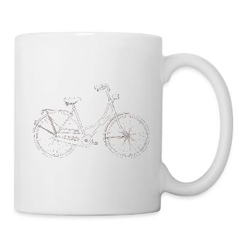 Bicycle Motif Vintage Cyclist Gift - Mug - white - Right