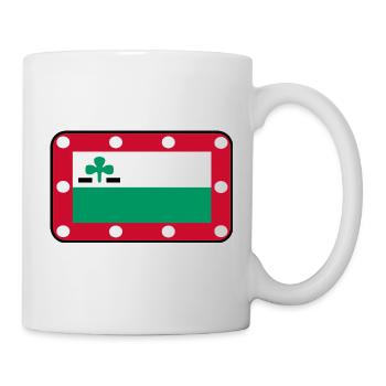 Logo du drapeau Meppeldag – Style urbain - Mug blanc - blanc - Droite