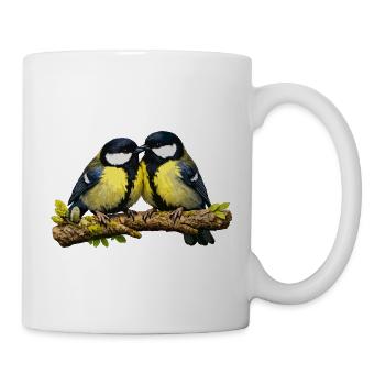 Great Pair on Branch - Mug - white - Right