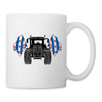 Friesland_Tractor_Pride - Tasse - Weiß - Rechts