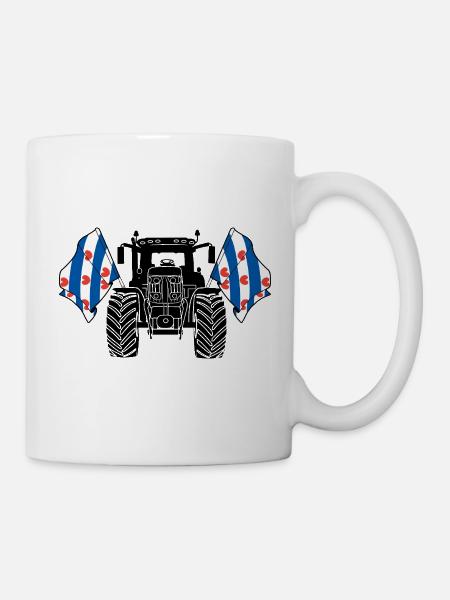 Friesland_Tractor_Pride - Tasse - Weiß