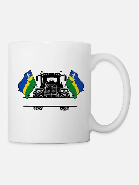 Flevoland_Tractor_Custom_Edition - Tasse - Weiß