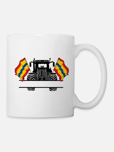 Overijssel_Tractor_Custom_Edition - Tasse - Weiß