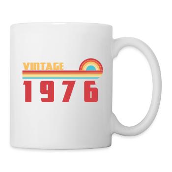 50 Jahre alter Schul-Tee Geboren 1976 - Tasse - Weiß - Rechts