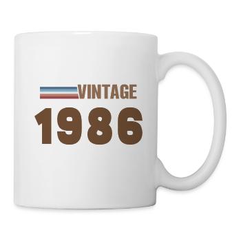 40 Years 1986 Handwritten Script T-Shirt - Mug - white - Right