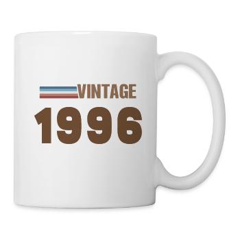 30 Jahre altes Handgeschriebenes Skript-T-Shirt von 1996 - Tasse - Weiß - Rechts
