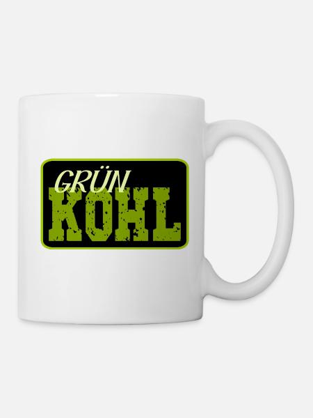 Grünkohl Kohl - Tasse - Weiß