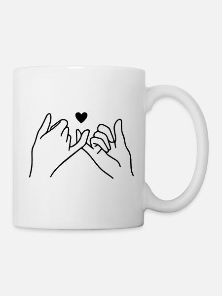 Pinky Promise Beste Freundinnen - Tasse - Weiß