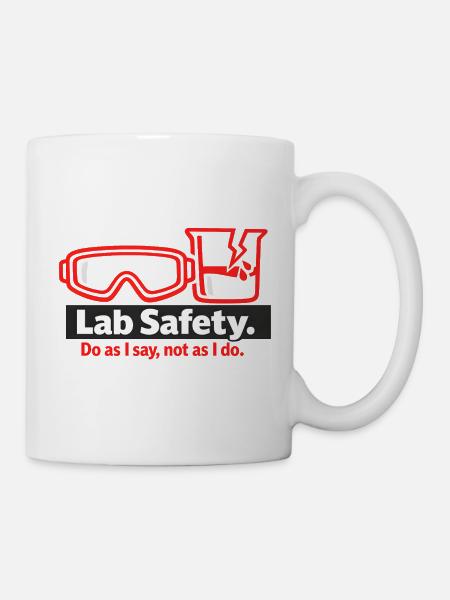 Schutzbrillen Spruch Grafik - Tasse - Weiß