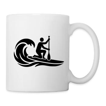 SUP Board Stand Up Paddling Wave Surfing - Mug - white - Right