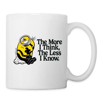 Minions Denkender Minon Mit Spruch - Tasse - Weiß - Rechts