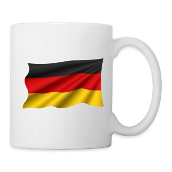 Deutschland Flagge – Waving - Tasse - Weiß - Rechts