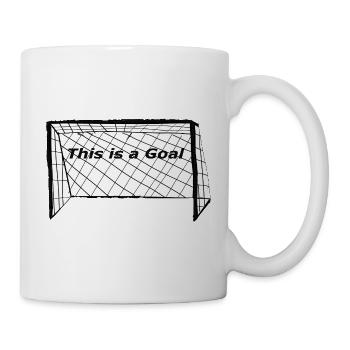 Goal net motif: This is a goal - Mug - white - Right