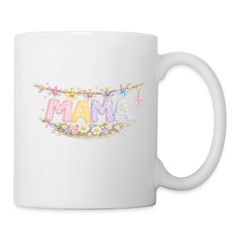 Mama Fleurs et Pastel | Cadeau Fête des Mères - Mug blanc - blanc - Droite