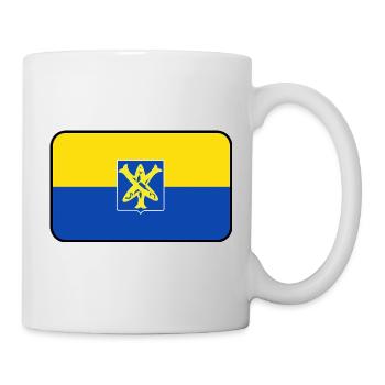 Logo du drapeau de Zandvoort - Mug blanc - blanc - Droite