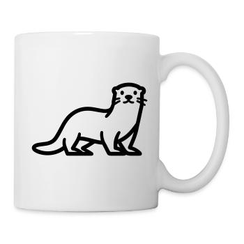 Otter - Tasse - Weiß - Rechts