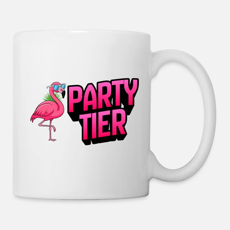 Fête du flamant rose - Mug blanc - blanc