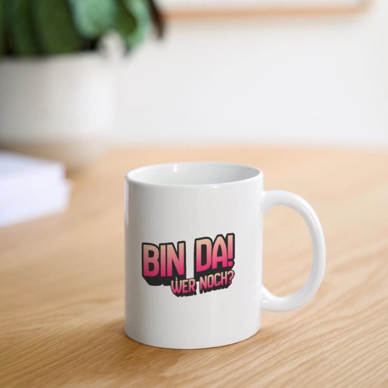 Bin Da Wer Noch Gradient Tasse