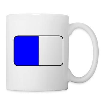 Emblème du drapeau de Spa - Mug blanc - blanc - Droite