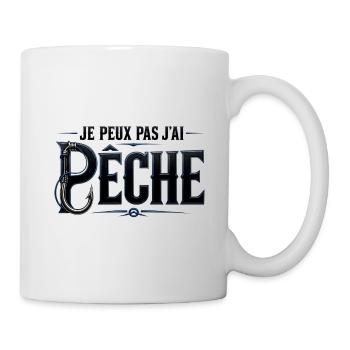JE PEUX PAS J’AI PÊCHE - Mug blanc - blanc - Droite