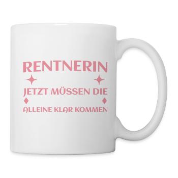 Rentnerin 2027 Abschied Kollegin Lustig - Tasse - Weiß - Rechts