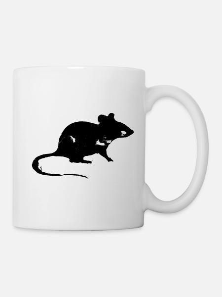 Ratte - Tasse - Weiß
