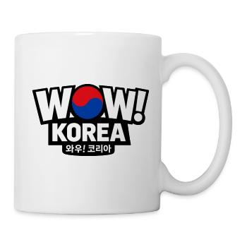 WOW! Korea – Koreanisches Kultur Design - Tasse - Weiß - Rechts