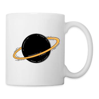 Saturn Planet Space Minimalist - Mug - white - Right