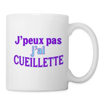 J'peux pas j'ai Cueillette - Mug blanc - blanc - Droite