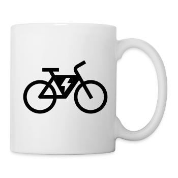 E-bike, e-biker, bike tour - Mug - white - Right