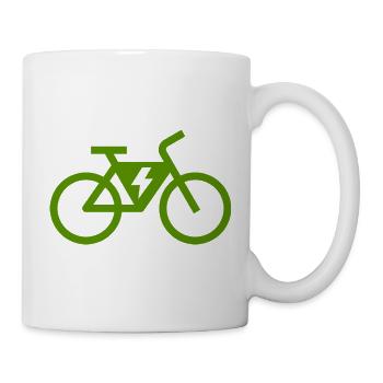 E-bike, e-biker, bike tour - Mug - white - Right