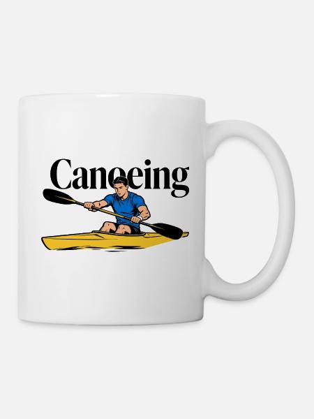 Kanufahren, Kanufahren - Tasse - Weiß