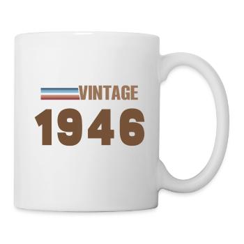 80 Years 1946 Handwritten Script T-Shirt - Mug - white - Right