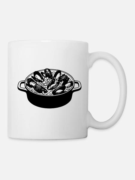 marmite_de_moules - Tasse - Weiß